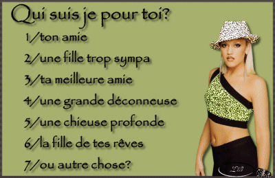 qui suis je pour toi????